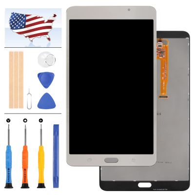 Screen Replacement for Samsung Galaxy Tab A 7.0 T280 Tablet SM-T280 LCD Display Touch Digitizer Panel Full Assembly Glass Kits(Not for 3G Version & T285 & No Earpiece Hole) (Sliver)