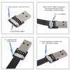 cablecc USB 2.0 Type-A Male to Female Extension Data Flat Slim FPC Cable for FPV & Disk & Scanner & Printer 100CM view 3