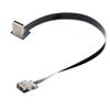 cablecc Up Angled USB 2.0 Type-A Male to Female Extension Data Flat Slim FPC Cable for FPV & Disk & Scanner & Printer 200CM view 1