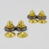 4 Sets Speakers Stand Feet Foot Pad Loudspeaker Box Spikes Cone Floor Foot Nail (Color : 4set Pads and Feets) view 1