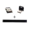 cablecc Down Angled USB 2.0 Type-A Male to Female Extension Data Flat Slim FPC Cable for FPV & Disk & Scanner & Printer 200cm view 2