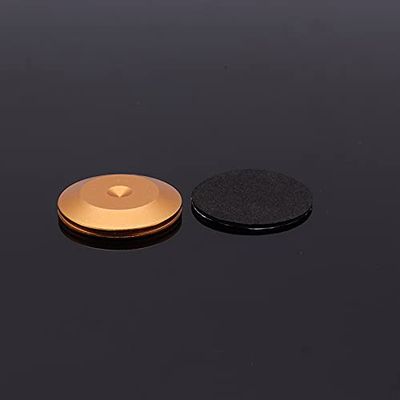 Aluminum Alloy HiFi Audio Speaker Spikes Speakers Repair Parts Foot Nails/Pads Bookshelf Speakers Anti-Shock Shock Absorber (Color : 4PCS Gold Pad)