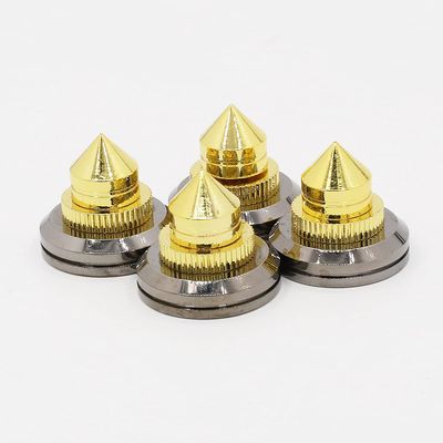 4 Sets Speakers Stand Feet Foot Pad Loudspeaker Box Spikes Cone Floor Foot Nail (Color : 4pcs Stand feet)