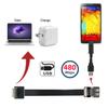 cablecc Up Angled USB 2.0 Type-A Male to Female Extension Data Flat Slim FPC Cable for FPV & Disk & Scanner & Printer 20CM view 3