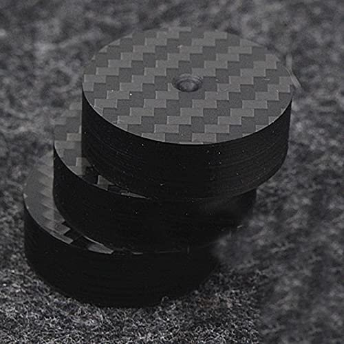 Hi-End Black Carbon Fiber Speaker Isolation 40x15mm 25x5mm 30X10mm 50X20mm Base Pad Shoe Feet HiFi Audio Amp Cone Speaker pad (Color : 40X15MM)