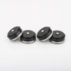 4pcs 39 x 17mm Aluminum Audio Amplifier Speaker Feet Spikes Black/Silver Ring Machine Mats Pads (Color : Black Color) view 1