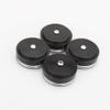 4pcs 39 x 17mm Aluminum Audio Amplifier Speaker Feet Spikes Black/Silver Ring Machine Mats Pads (Color : Black Color) view 4