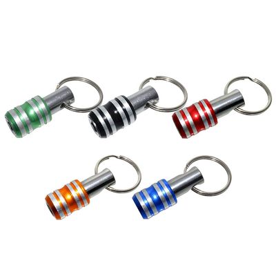 EXCEART 5pcs Keychain Screw Adapter Extension Bar Drill Socket Holder for Screwdriver Bits Practical Tool Accessories for Easy Installation Keychains Random Color