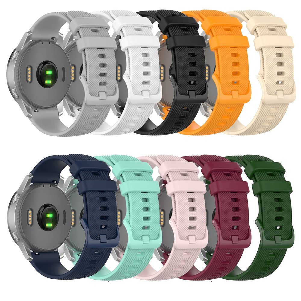 Chofit 10 Pack Sport Silicone Band Compatible for Blackview BV-SW01& BV-SW02, Soft Replacement Strap Accessory Wristband forBV-SW01& BV-SW02 Women Men