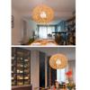 CSSYKV Rattan Chandelier Wedding Arrangement East Decoration Pendant Light Hand-Woven Spherical Rattan Art Hanging Lamp Restaurant Lamp Pastoral Creative Bamboo Art Ceiling Hanging Lighting E27 view 3