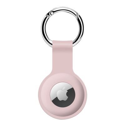 ColorCoral Case for AirTags/new airtag 2 Ultra Light Silicone Sleeve for Air Tags Durable Anti-Scratch Protective Skin Cover with Anti-Losing Keychain Ring Accessory for Apple AirTags 2021 2026 Pink
