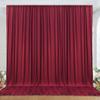 10ft x 10ft Wrinkle Free Maroon Backdrop Curtains for Parties, 2 Panels Silky Polyester Photo Backdrop Drapes for Wedding Birthday Christmas Photography Background Stand view 1