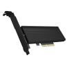 ICY BOX NVMe M.2 SSD to PCIe 4.0 X4 with Aluminium Heatsink Adapter Card for Key-M with USB C IB-PCI208-HS view 1