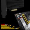 ICY BOX NVMe M.2 SSD to PCIe 4.0 X4 with Aluminium Heatsink Adapter Card for Key-M with USB C IB-PCI208-HS view 4