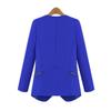 Andongnywell Women's Long Sleeve Open Front Lightweight Work Office Blazer Jacket Overcoats Outwear (Blue,4,X-Large) view 2