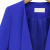 Andongnywell Women's Long Sleeve Open Front Lightweight Work Office Blazer Jacket Overcoats Outwear (Blue,4,X-Large) view 3