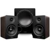 Fluance Ai61 Powered 6.5" Stereo Bookshelf Speakers and DB10 10" Low Frequency Ported Front Firing Powered Subwoofer with 15 Feet RCA Ultimate Performance Collection Subwoofer Cable (Natural Walnut) view 1