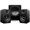Fluance Ai61 Powered 6.5" Stereo Bookshelf Speakers and DB10 10" Low Frequency Ported Front Firing Powered Subwoofer with 15 Feet RCA Ultimate Performance Collection Subwoofer Cable (Black Ash) view 1
