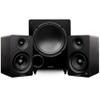 Fluance Ai41 Powered 5" Stereo Bookshelf Speakers and DB10 10" Low Frequency Ported Front Firing Powered Subwoofer with 15 Feet RCA Ultimate Performance Collection Subwoofer Cable (Black Ash) view 1
