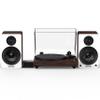 Fluance Reference RT82 High Fidelity Vinyl Turntable (Natural Walnut), PA10 Phono Preamp, Ai61 Powered 6.5" Bookshelf Speakers (White Walnut), Ortofon OM10 Cartridge, 120W Class D Amplifier, Bluetooth view 1