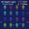 Attivolife Cross 3D Night Light, Jesus Catholic Illusion Hologram Lamp 16 Color Changing with Remote Control + Timer, LED Best Birthday Christian Gift for Religious Women Mothers Day Present view 3