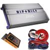 Hifonics ZG-3200.1D Zeus Gamma 1 Channel Super D Class 3200 Watt Car Audio Sound System Subwoofer Speaker Amp Amplifier with Gravity Magnet Phone Holder and 4 Gauge Kit Red Bundle view 1