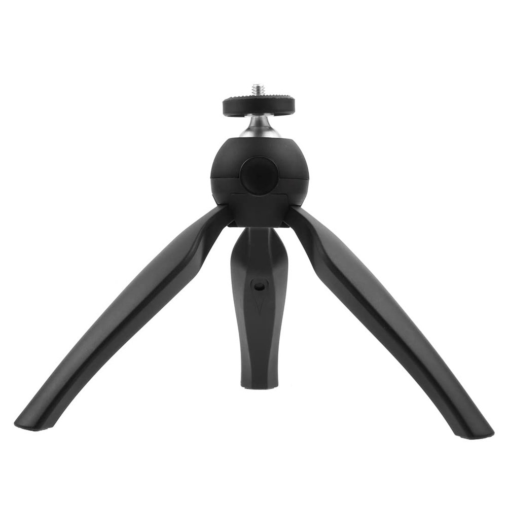 BGNing 1/4 Screw Ball Head Smart Phone Holder Mini Tripod Mount Projector Bracket Selfie Stick for DSLR Camera (Black)