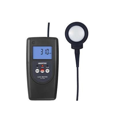 MeterTo Split Type Lux Meter LX-1262V Illuminometer Meter, Brightness Tester, Range: 0~4,999 Lux; 5,000~49,999 Lux; 50,000~500,000 Lux, 0~20,000 FC