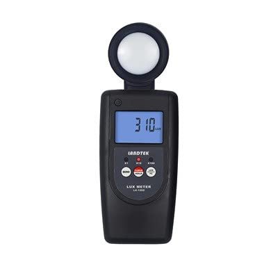 MeterTo Integral Type Lux Meter LX-1262 Illuminometer Meter, Brightness Tester, Range: 0~4,999 Lux; 5,000~49,999 Lux; 50,000~500,000 Lux, 0~20,000 FC