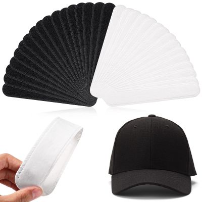 Gejoy Hat Sweat Liner 30 Pcs Hat Sweat Protector Disposable Cap Sweatband for Women Men Golf Baseball(White, Black)