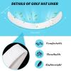 Gejoy Hat Sweat Liner 30 Pcs Hat Sweat Protector Disposable Cap Sweatband for Women Men Golf Baseball(White, Black) view 2