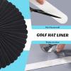 Gejoy Hat Sweat Liner 30 Pcs Hat Sweat Protector Disposable Cap Sweatband for Women Men Golf Baseball(White, Black) view 3