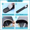 Gejoy Hat Sweat Liner 30 Pcs Hat Sweat Protector Disposable Cap Sweatband for Women Men Golf Baseball(White, Black) view 4