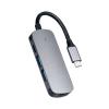 QAZWSXED LESANGBAIHUODIAN Type-C 4-in-1 Hub Type-C to Adapter Support 4K@30Hz/USB3.0 with Speed up to 5Gbps/USB 2.0/Type-C 5V Power Input/Plug&Play Grey view 1