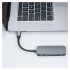 QAZWSXED LESANGBAIHUODIAN Type-C 4-in-1 Hub Type-C to Adapter Support 4K@30Hz/USB3.0 with Speed up to 5Gbps/USB 2.0/Type-C 5V Power Input/Plug&Play Grey view 2