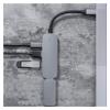 QAZWSXED LESANGBAIHUODIAN Type-C 4-in-1 Hub Type-C to Adapter Support 4K@30Hz/USB3.0 with Speed up to 5Gbps/USB 2.0/Type-C 5V Power Input/Plug&Play Grey view 3