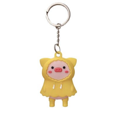 Rertnocnf Case for Air Tag, Cute Cartoon Piggy Silicone Cover for AirTags Location Tracker