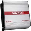 Crunch SA-1100.1 Smash Series 1,100-Watt Monoblock Class AB Amp Car Audio Sound System Subwoofer Speaker Amp Amplifier with Gravity Magnet Phone Holder and 4 Gauge Kit Blue Bundle view 2