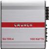 Crunch SA-1100.4 Smash Series 1,100-Watt 4-Channel Class AB Amp Car Audio Sound System Subwoofer Speaker Amp Amplifier with Gravity Magnet Phone Holder and 4 Gauge Kit Blue Bundle view 3