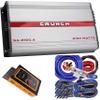 Crunch SA-2100.4 Smash Series 2,100-Watt 4-Channel Class AB Amp Car Audio Sound System Subwoofer Speaker Amp Amplifier with Gravity Magnet Phone Holder and 4 Gauge Kit Blue Bundle view 1