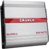 Crunch SA-2100.4 Smash Series 2,100-Watt 4-Channel Class AB Amp Car Audio Sound System Subwoofer Speaker Amp Amplifier with Gravity Magnet Phone Holder and 4 Gauge Kit Blue Bundle view 2