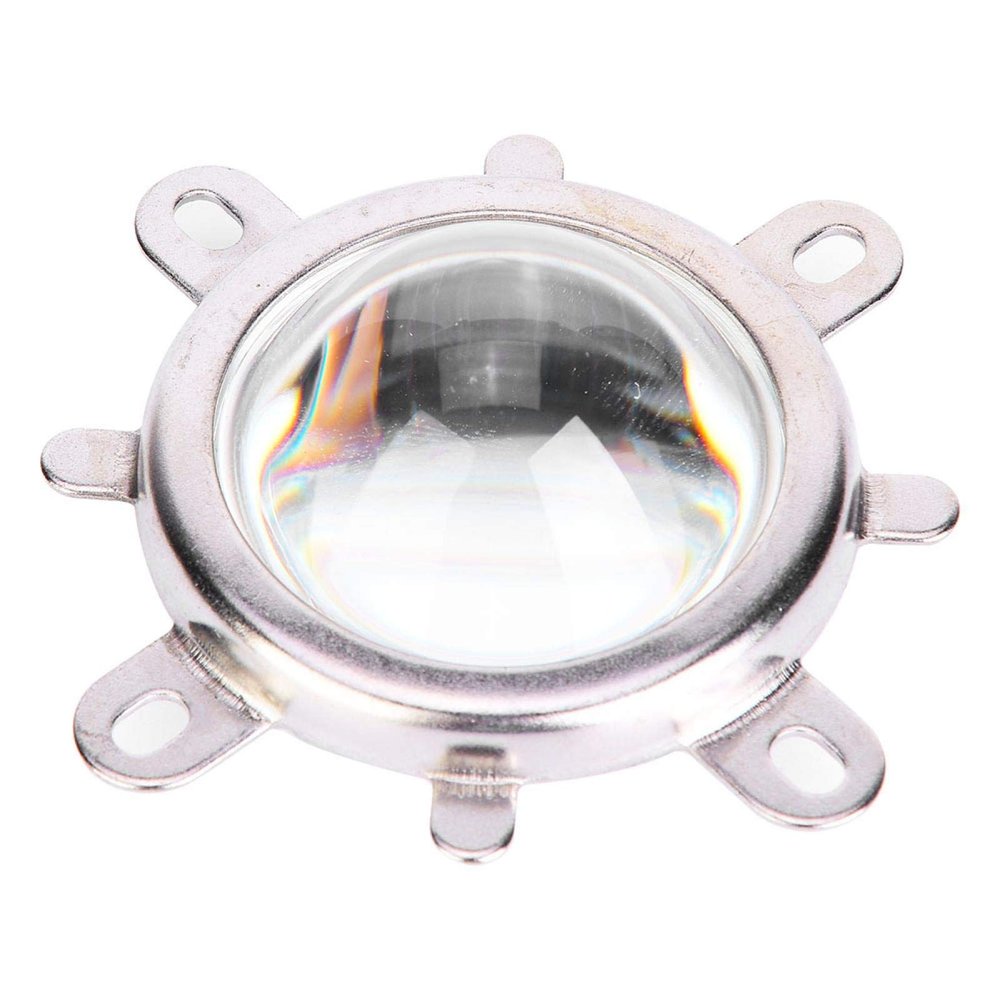 Eujgoov Optical Glass Lens, 44mm LED Lens with Reflector Cup and Fixed Bracket LED Reflector Cup Kit for LED Light Lamp (60)