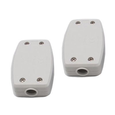 Terminal Flex Connector 13A Box 3 Terminal In-Line Connector 250V Inline Junction Connector Box Electric Cable Flex Junction, 1Pc/ 2Pcs/ 10 Pcs,White/Black (2, White)