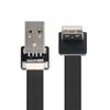 chenyang CY USB 2.0 Type-A Male to USB 2.0 Type-A Male Data Flat Slim FPC Cable 90 Degree Up Angled for FPV & Disk & Scanner & Printer 50CM view 4