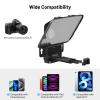 Desview T3 Teleprompter for Camera & Smartphone - Supports iPad/Tablet up to 10" - Beam Splitter Glass with Bluetooth Remote - Wide Angle Support for YouTube, TikTok & Live Streaming view 3
