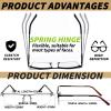 JJWELL 3 Pack Reading Glasses for Men Blue Light Blocking, Lightweight Metal Rectangle Semi Rimless Readers for Men, Anti Eyestrain/UV, Half Frame Spring Hinge Eyeglasses with Pouches 375 view 3