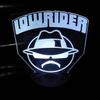 Lowrider 6" Tall Rectangle Sun Glasses Low Rider Laser Engraved 3D Effect Acrylic LED Desk Top Night Lamp view 2