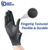 SAFE HEALTH Nitrile Black Industrial Disposable Gloves-XL 3.5 Mil Box of 90 Powder Free-Latex Free Tattoo-Beauty Salon-Hair Nail Studio-Auto Repair-Car Maintenance-Household-Daily view 2