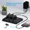 MAIWO K3015P Portable Dual Bay M.2 NVME Docking Station, Tool-Free Type-C10Gbps NVME SSD External Enclosure, with Offline Clone duplicator and System Copy Function. view 3