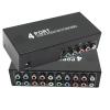 BolAAzuL 5-Way RCA Component Video Audio Splitter, 1 in 4 Out, YPbPr Component Video, L/R Audio, AV Splitter Box for PS2, Wii, Xbox, DVD, HDTV view 1